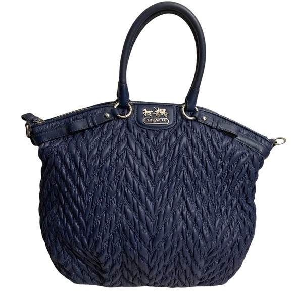 Coach Rare 70th Anniversary Pleated Madison Satchel Bag